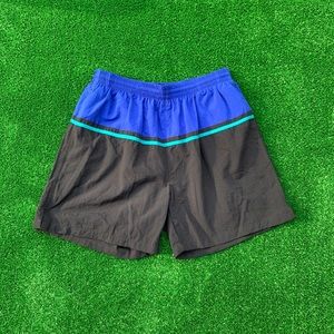 90s Color Block Croft & Barrow Swim Shorts Size M